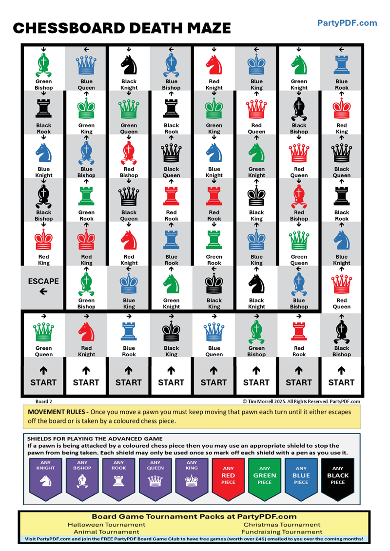 Chessboard Death Maze
