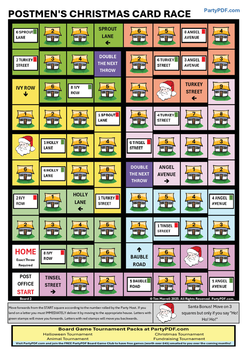 Postmen's Christmas Card Race