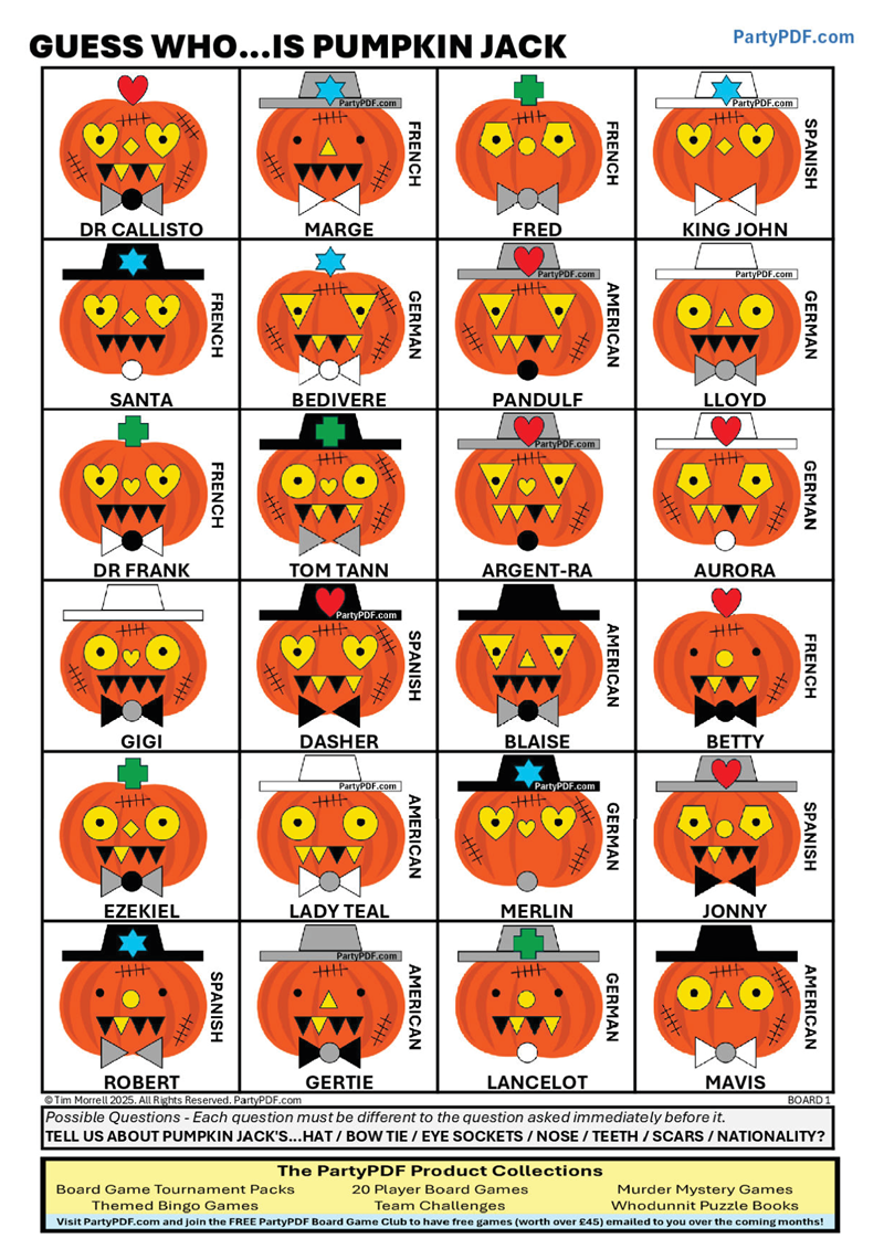 Guess Who is Pumpkin Jack?