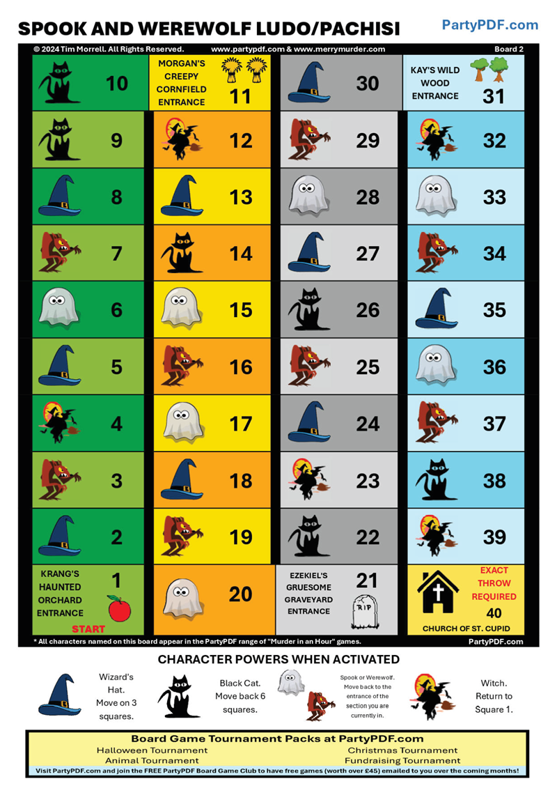 Spook & Werewolf Ludo/Pachisi
