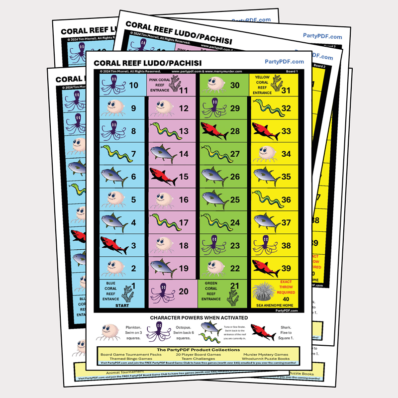 Coral Reef Ludo/Pachisi