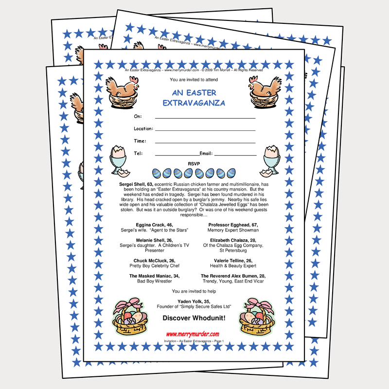 An Easter Extravaganza - 11 to 15 players