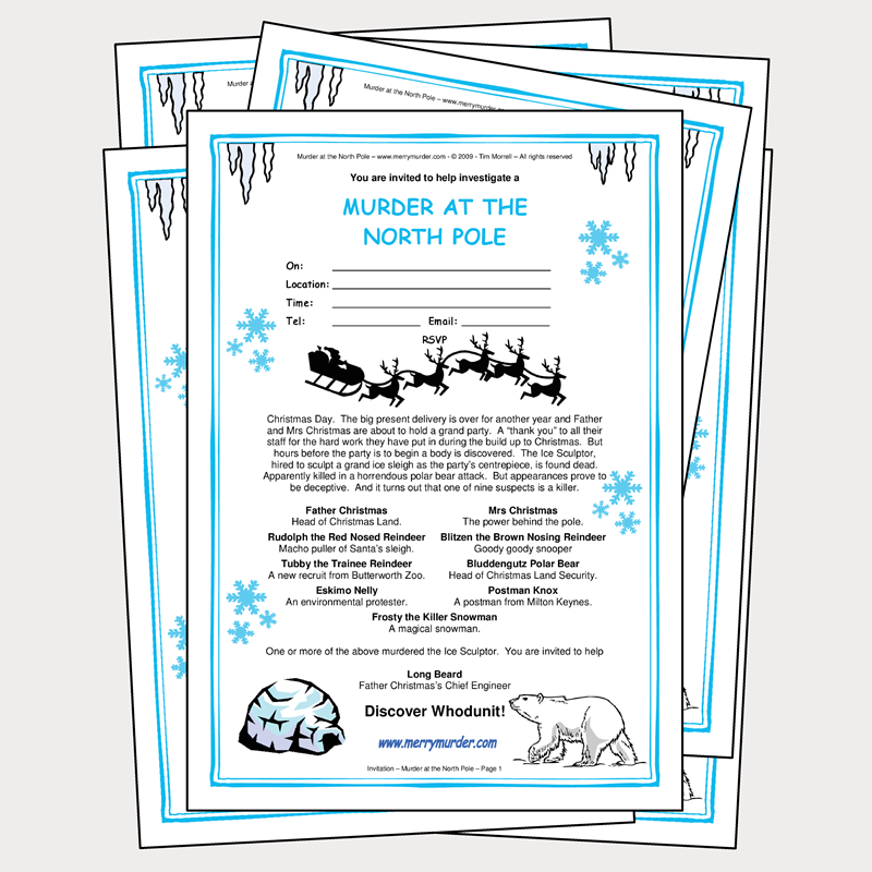 Murder at the North Pole - 14 to 18 players