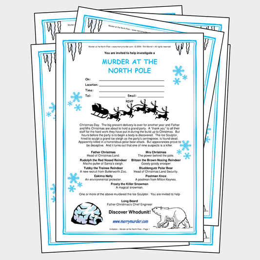 Murder at the North Pole - 14 to 18 players