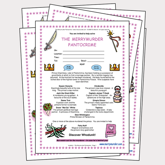 The Merrymurder Pantocrime - 12 to 18 players