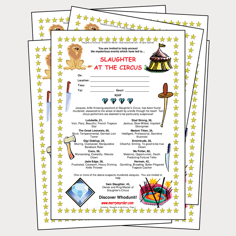 Slaughter at the Circus - 13 to 18 players