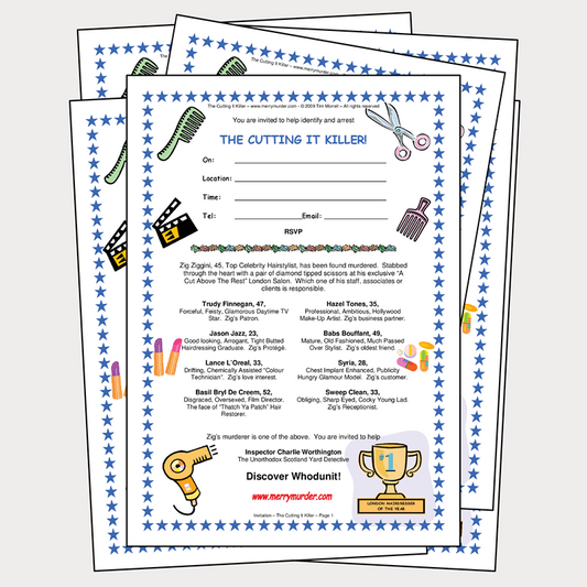 The Cutting It Killer - 13 to 16 players