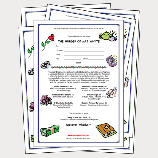 The Murder of Mrs Whyte - 8 to 11 players