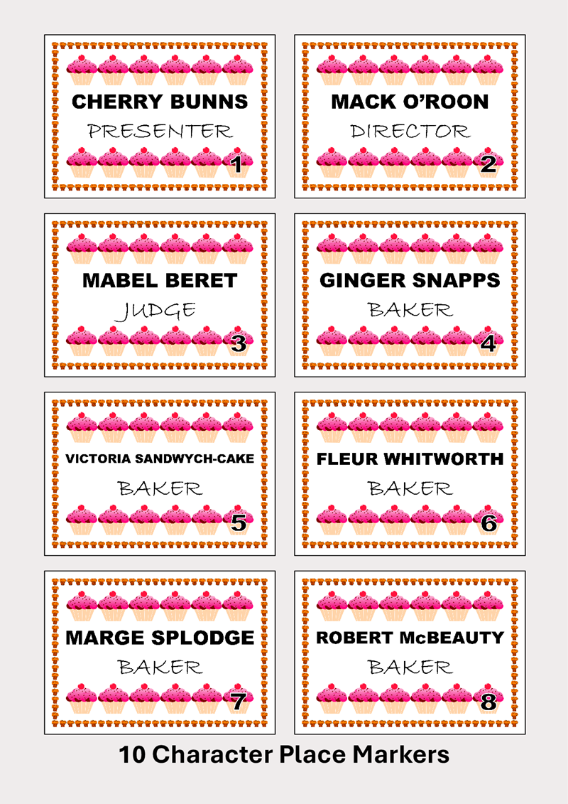 Murder in an Hour at the Bake Off - 4 to 12 players