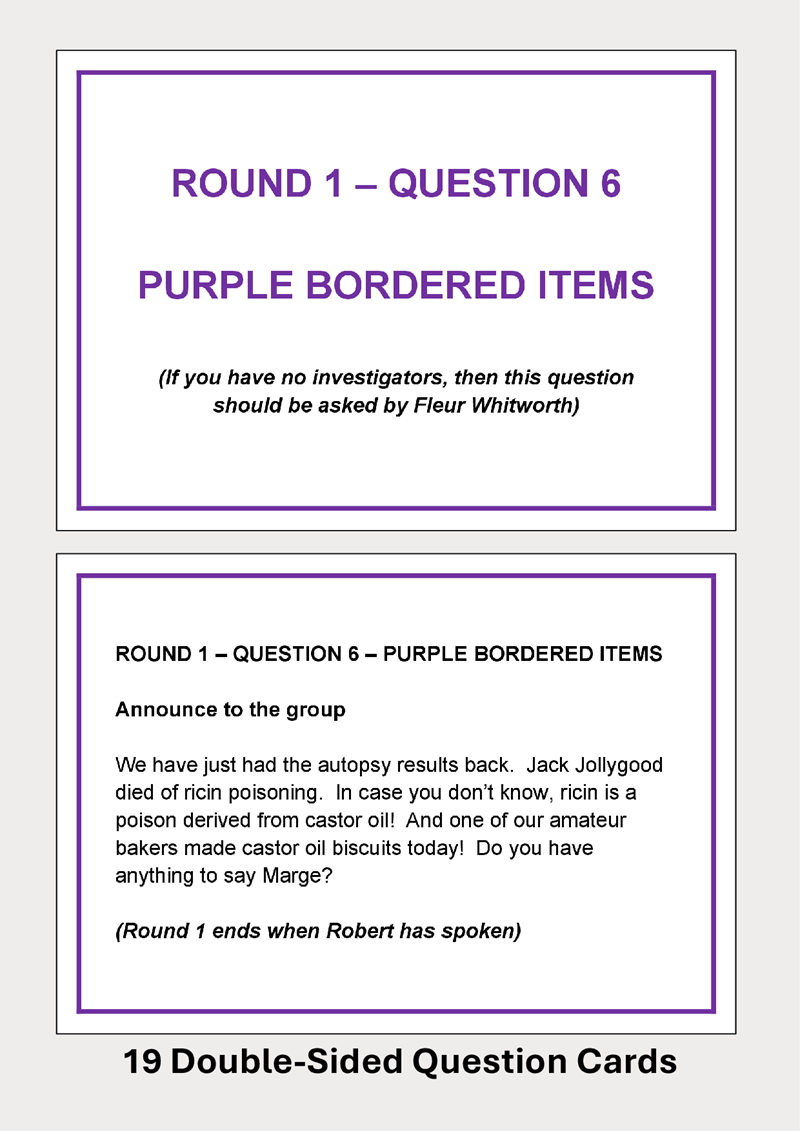 Murder in an Hour at the Bake Off - 4 to 12 players