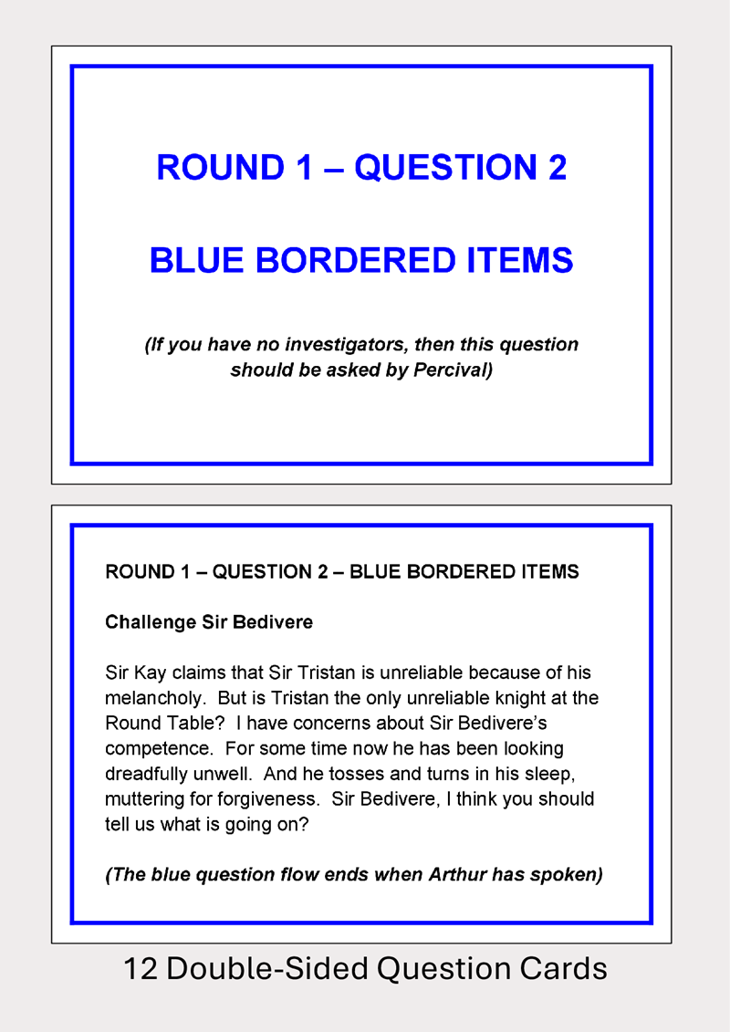 Murder in an Hour in Camelot - 4 to 12 players