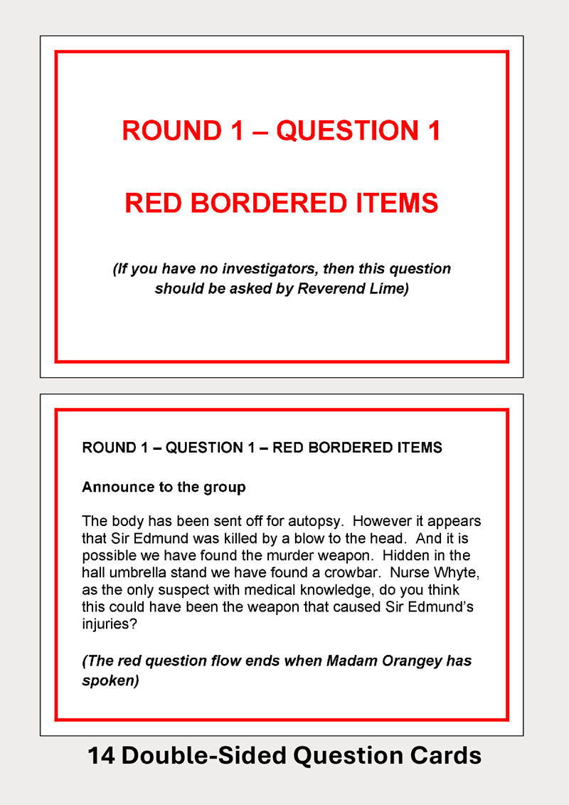 Murder in an Hour at Cloo Hall - 3 to 10 players