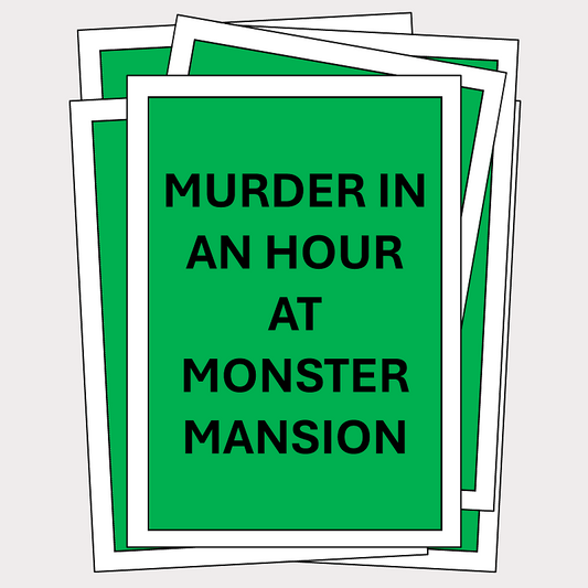 Murder in an Hour at Monster Mansion - 4 to 12 players