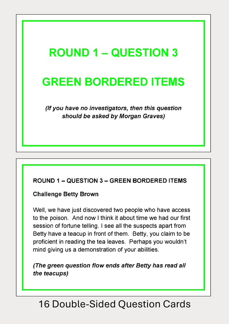 Murder in an Hour at the Psychic Coffee Morning - 4 to 12 players