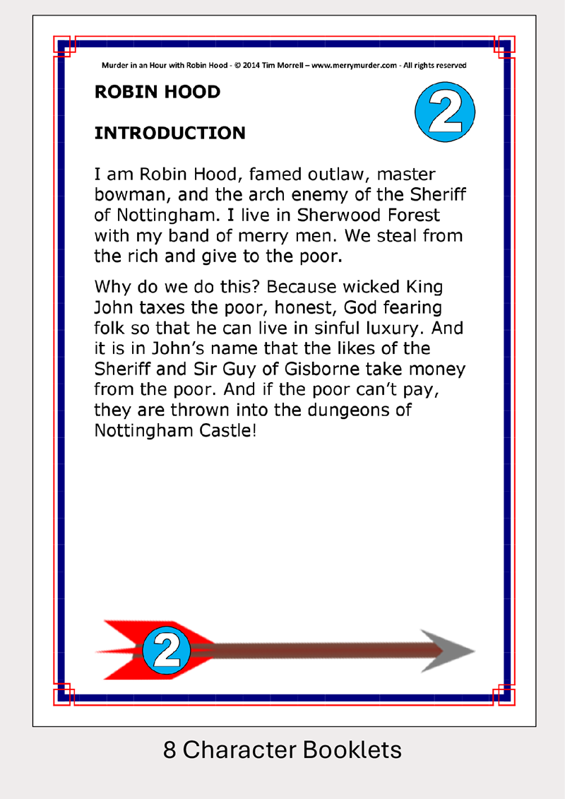 Murder in an Hour with Robin Hood - 4 to 12 players