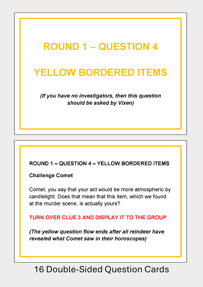 Murder in an Hour with Santa's Reindeer - 4 to 12 players