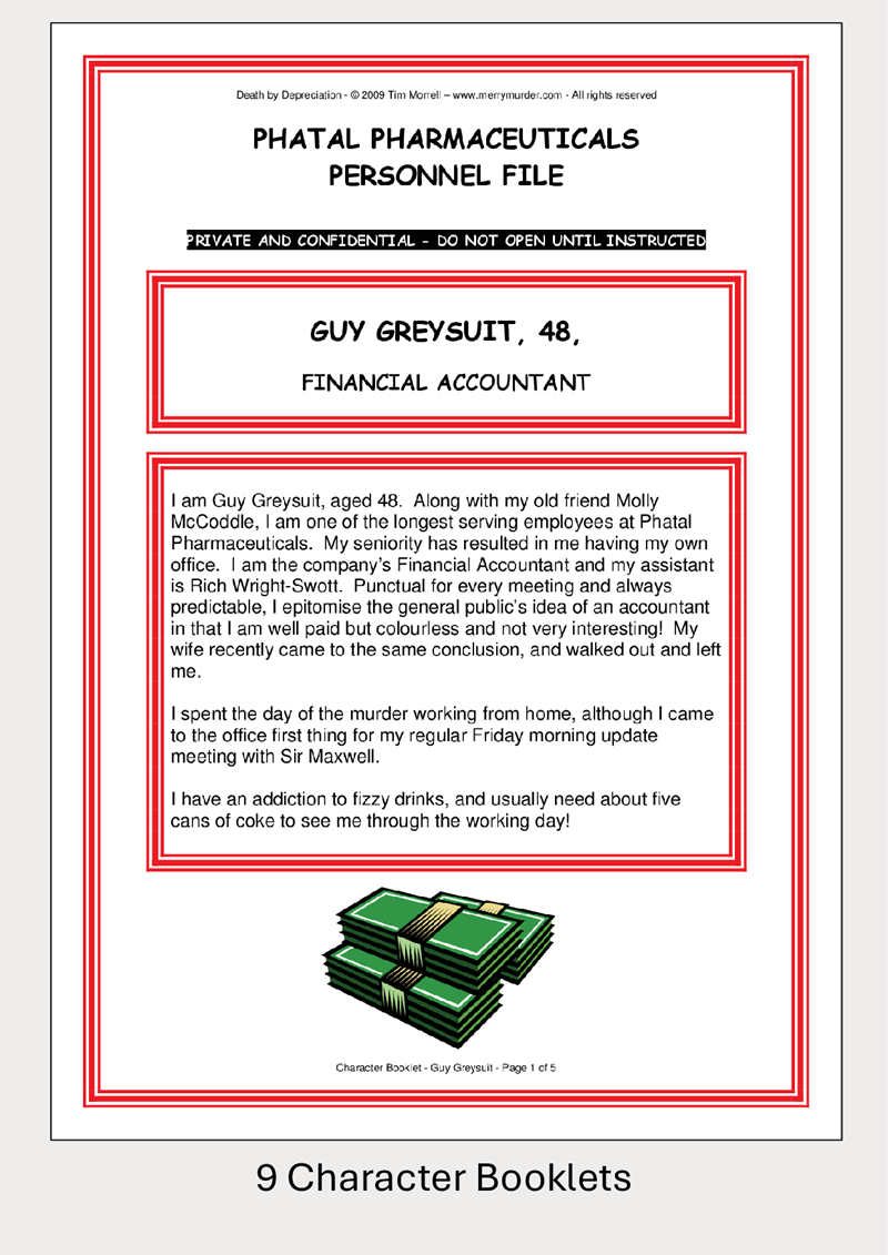 Death by Depreciation - 11 to 16 players