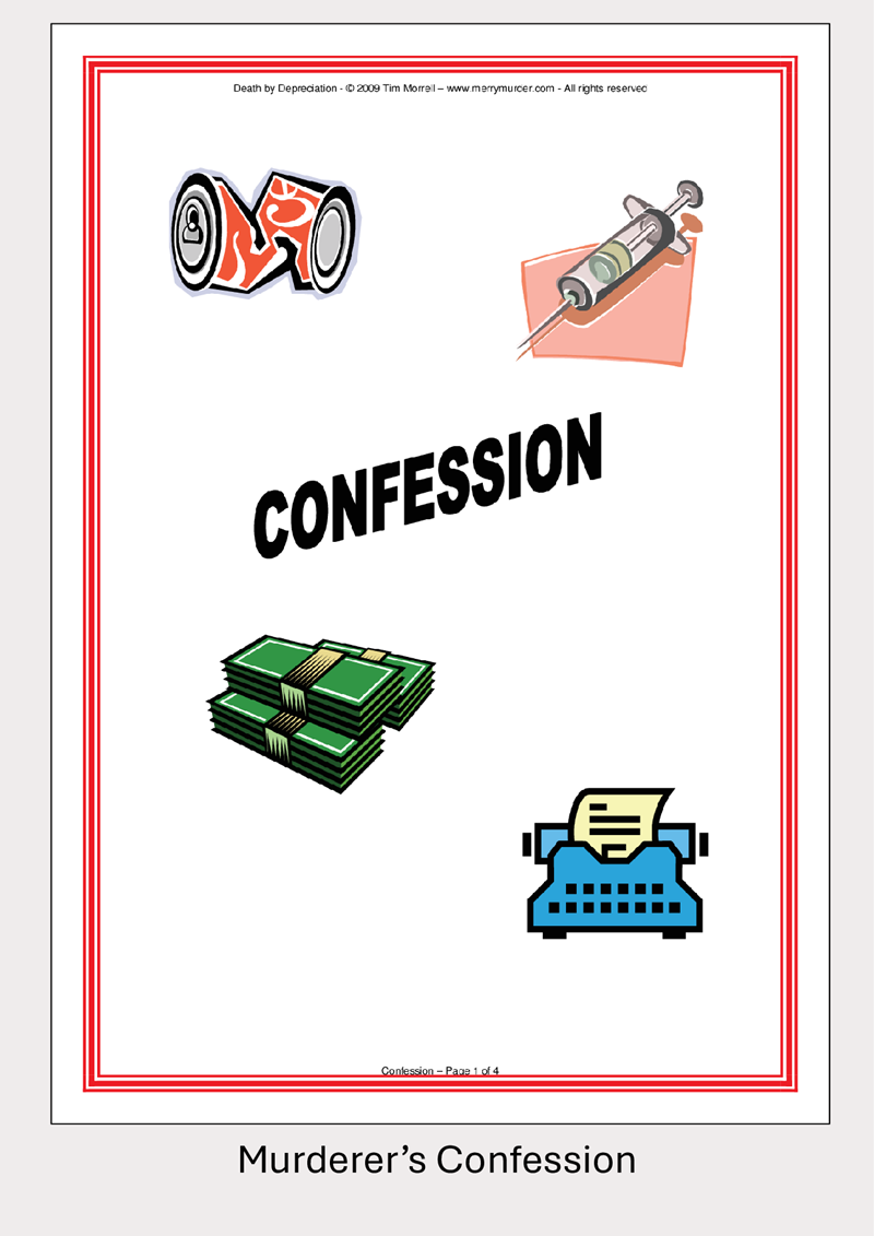 Death by Depreciation - 11 to 16 players