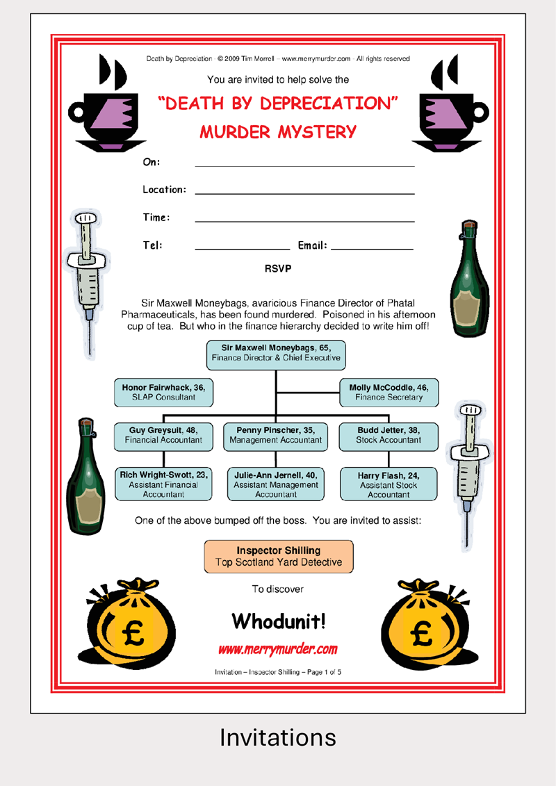 Death by Depreciation - 11 to 16 players