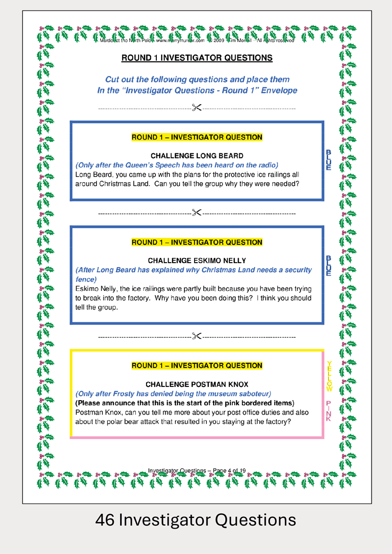 Murder at the North Pole - 14 to 18 players