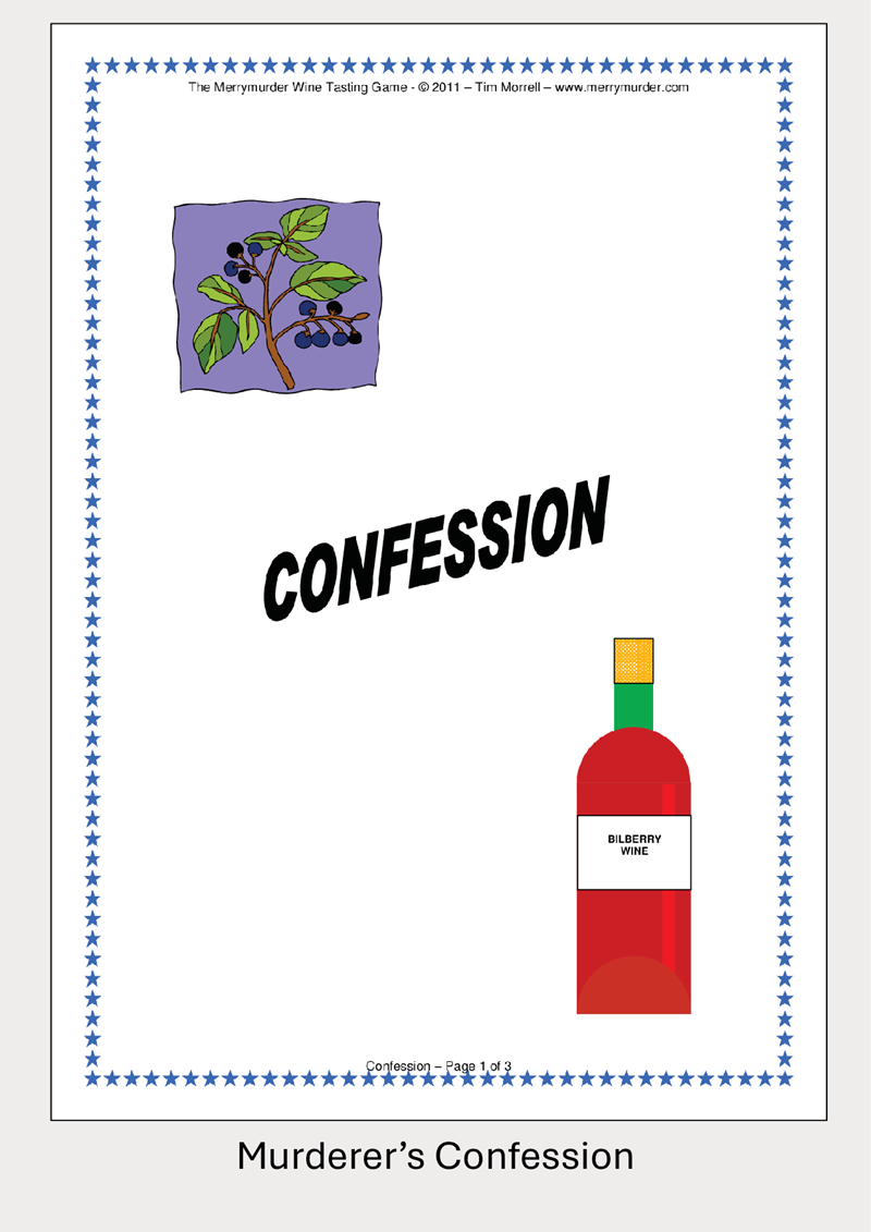 The Merrymurder Wine Tasting Game - 9 to 12 players