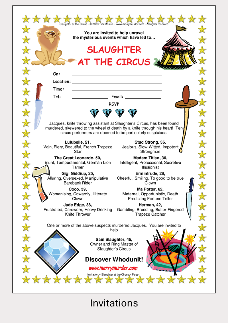 Slaughter at the Circus - 13 to 18 players