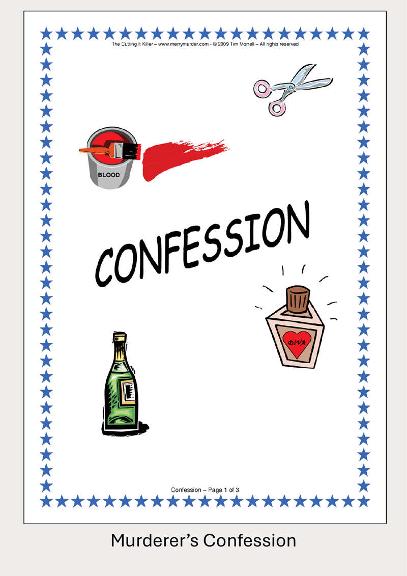 The Cutting It Killer - 13 to 16 players