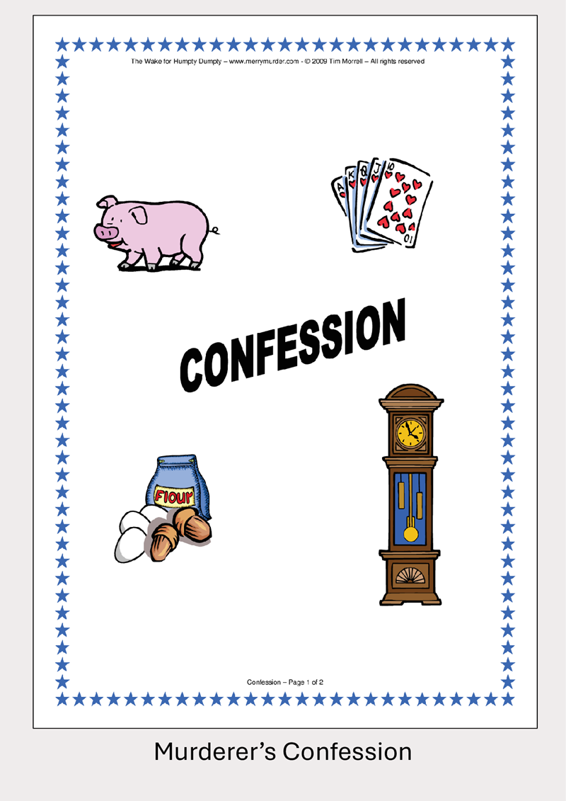 The Wake for Humpty Dumpty - 12 to 16 players