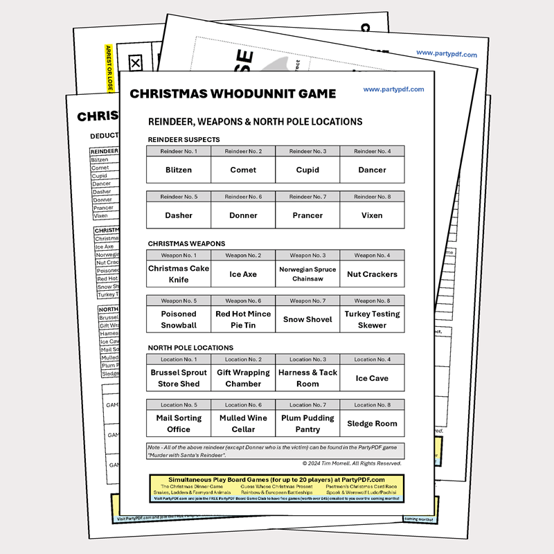 The Christmas Whodunnit Game - Team Challenge
