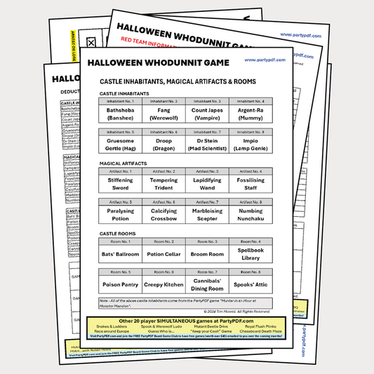 The Halloween Whodunnit Game - Team Challenge!