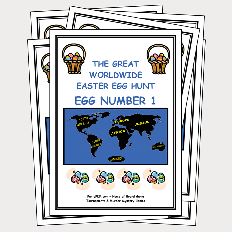 The Great Worldwide Easter Egg Hunt Puzzle Book No. 1.