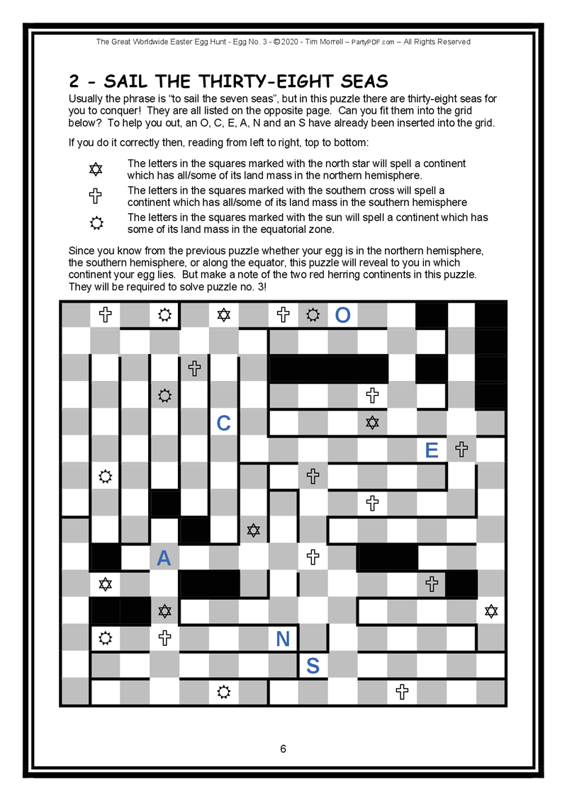 Puzzle grid with letters to be filled in, resembling a crossword puzzle, on a white background.
