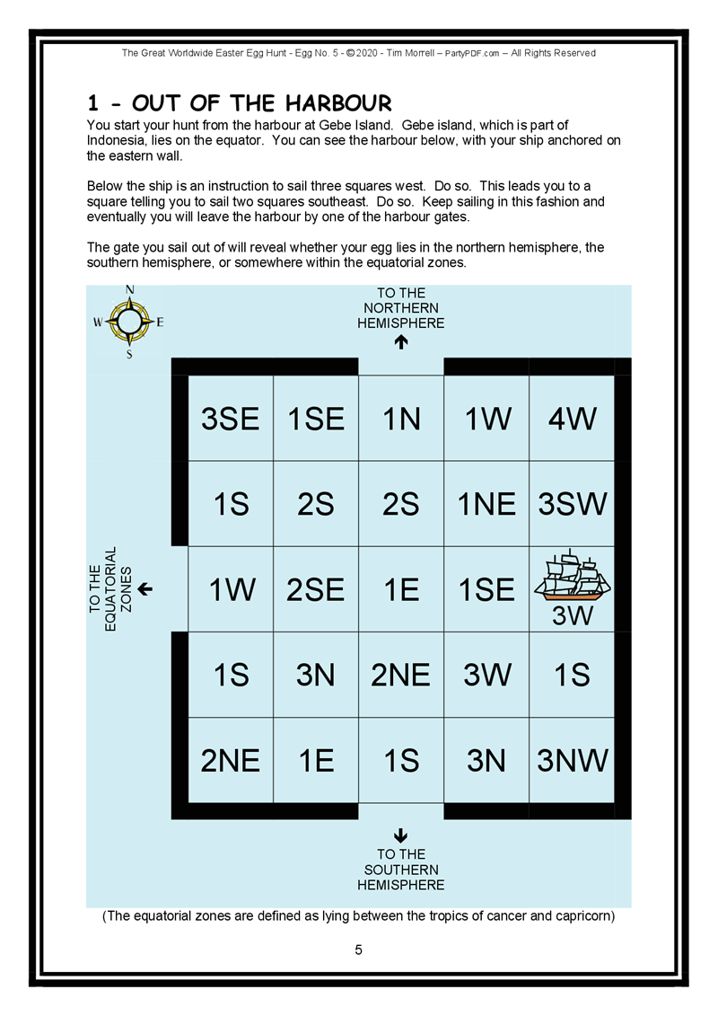 The Great Worldwide Easter Egg Hunt - Egg No. 5 Puzzle Book
