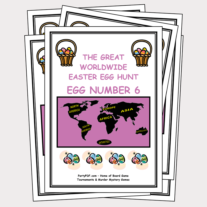 The Great Worldwide Easter Egg Hunt Puzzle Book No. 6